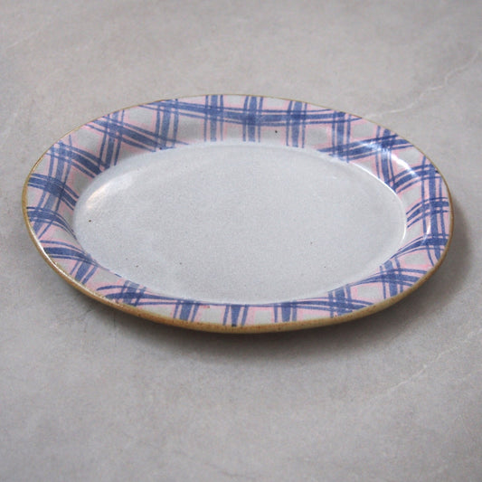 3-2　だ円リム皿 チェック | 相澤かなえ