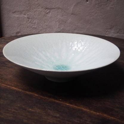 21　カシ灰釉中平鉢  | 田代倫章