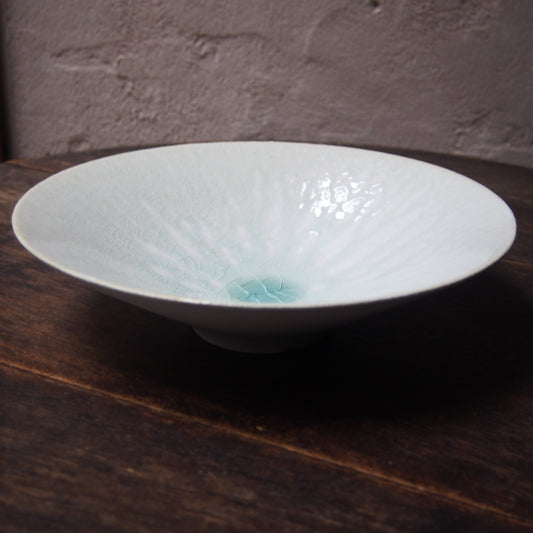 21　カシ灰釉中平鉢  | 田代倫章