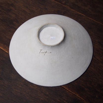 21　カシ灰釉中平鉢  | 田代倫章