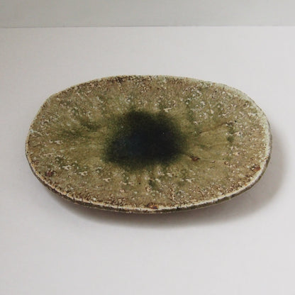 15. 伊賀釉だ円皿