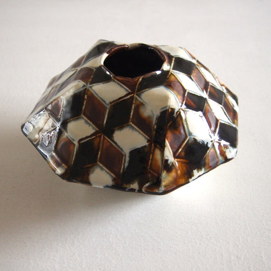 46 釉彩花器 | 佐々木 康弘