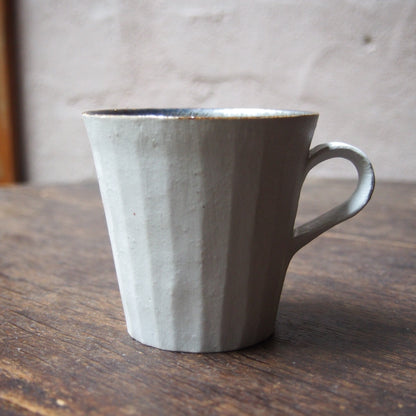 50　ラスター手付きしのぎカップ  | 田代倫章