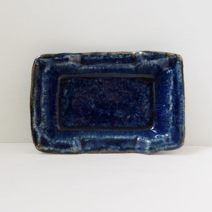 100.藍釉筆洗向付