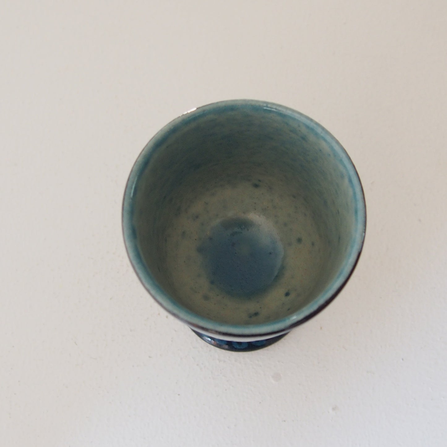 5　青釉ゴブレット | 川島いずみ