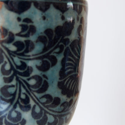 5　青釉ゴブレット | 川島いずみ