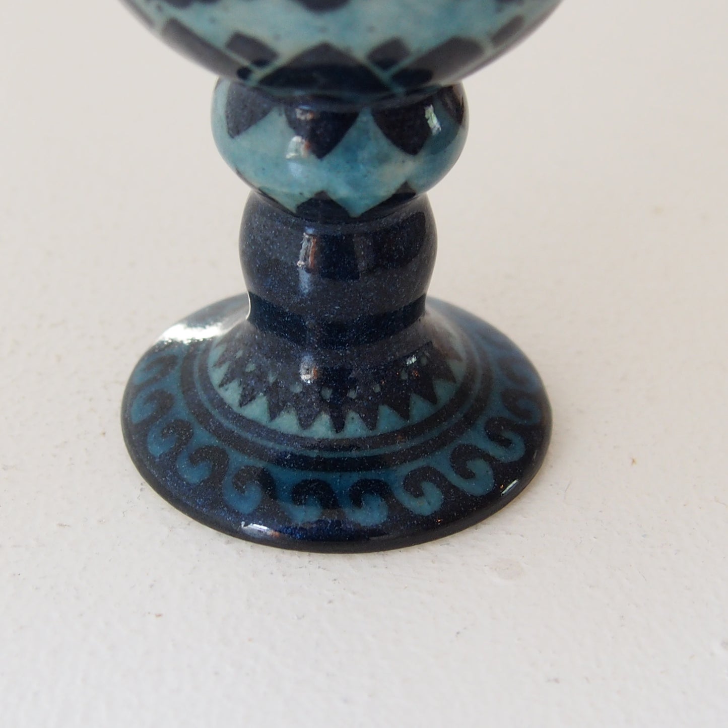 5　青釉ゴブレット | 川島いずみ