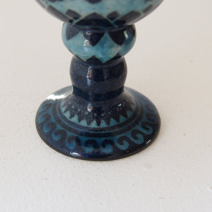 5　青釉ゴブレット | 川島いずみ