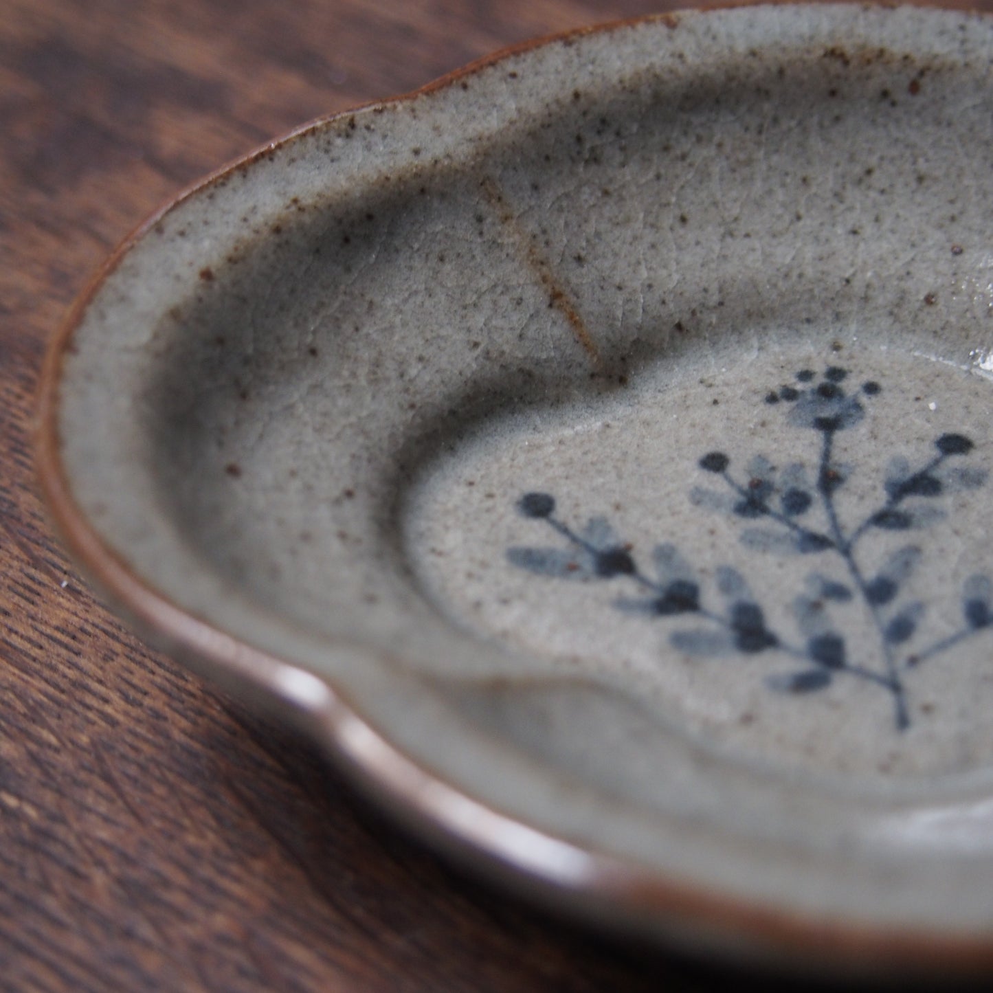 5 鍔縁木瓜皿SS（呉須絵） | 加藤舞