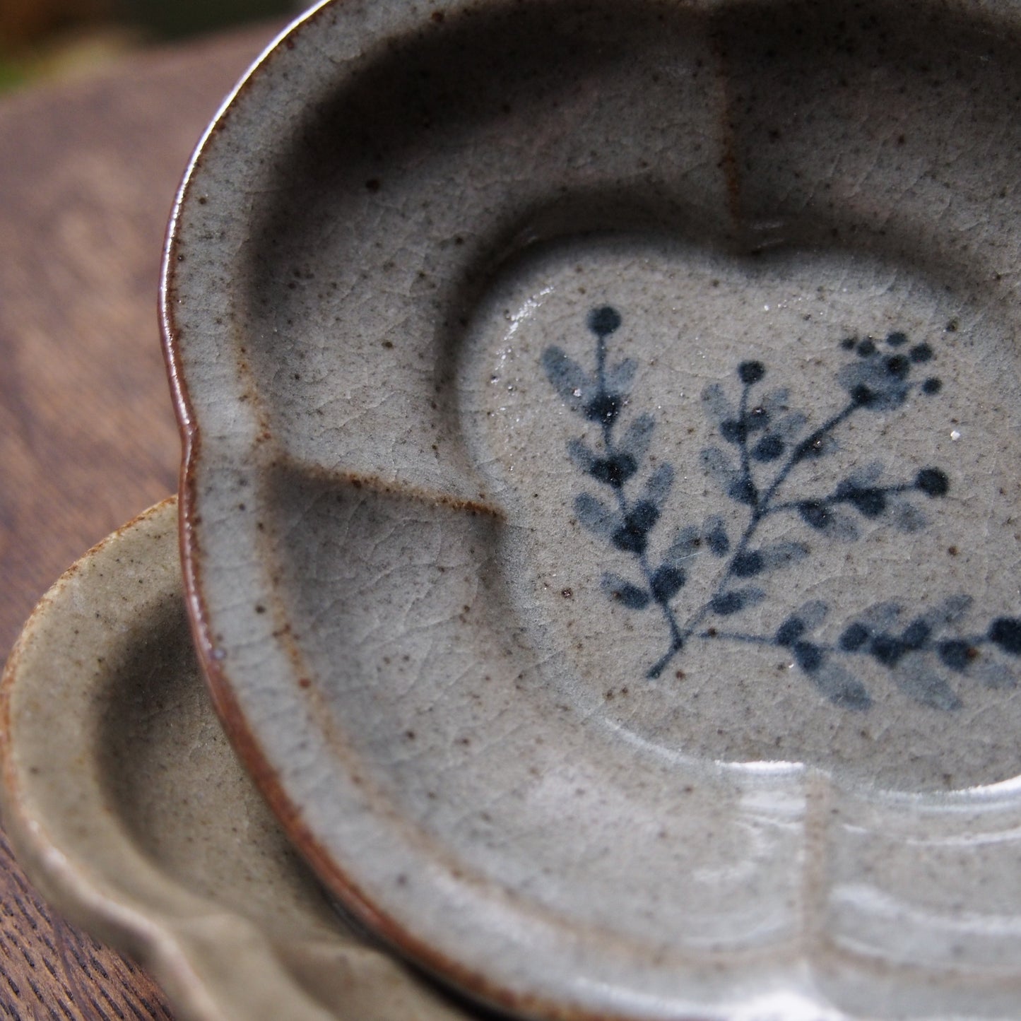 5 鍔縁木瓜皿SS（呉須絵） | 加藤舞