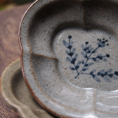 5 鍔縁木瓜皿SS（呉須絵） | 加藤舞