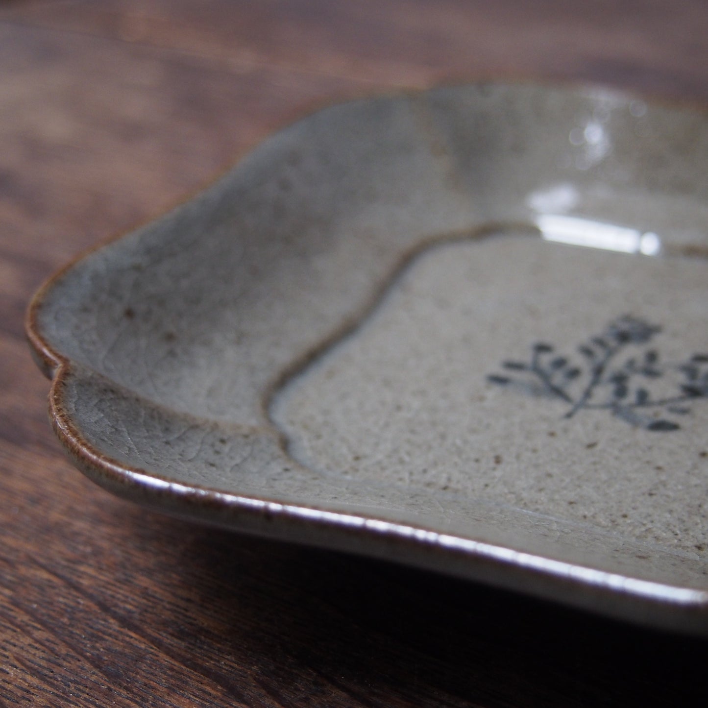 7 隅入四方皿M（呉須絵） | 加藤舞