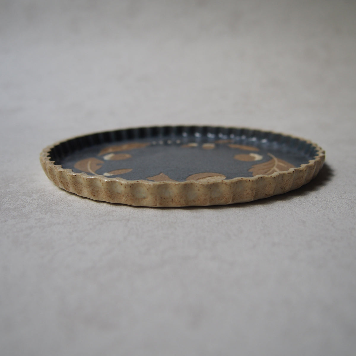 2-1　なみなみプレート160mm/重ね化粧 | 苔色工房