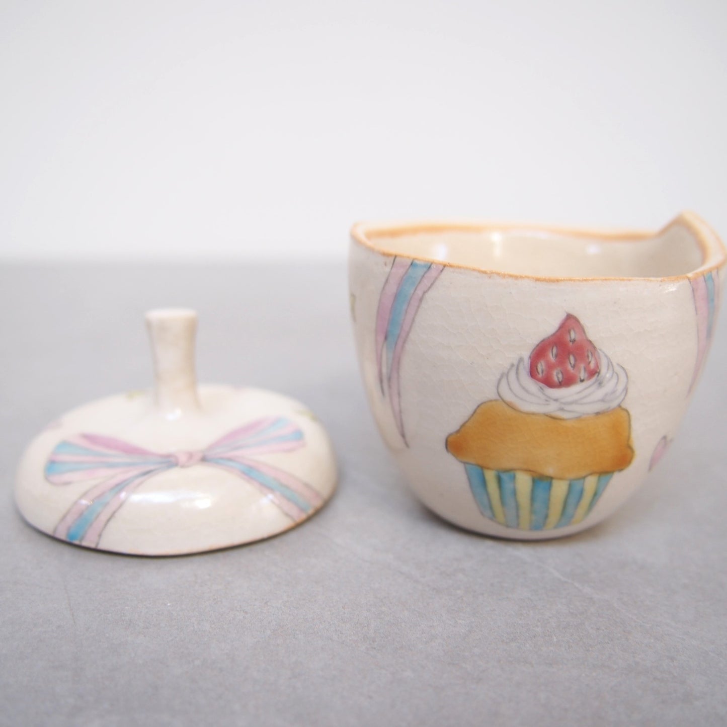 19　蓋物 お茶とマフィン | 古賀智織