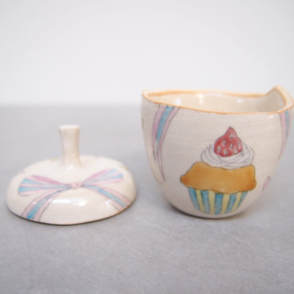 19　蓋物 お茶とマフィン | 古賀智織