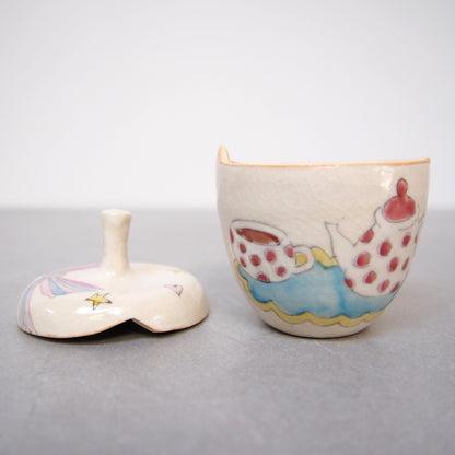 19　蓋物 お茶とマフィン | 古賀智織