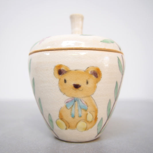 20　蓋物 うさぎとくま | 古賀智織