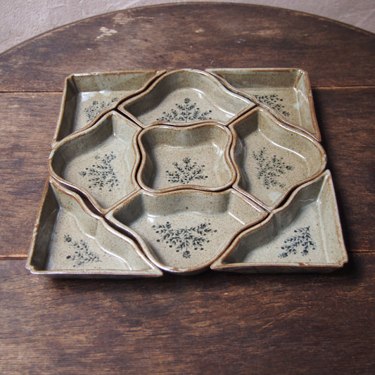 21 九子盆（9個セット）（呉須絵） | 加藤舞