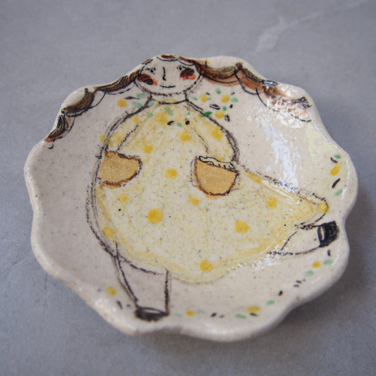 20　花小皿4 スキップ＆花首飾り | 黒木杏子