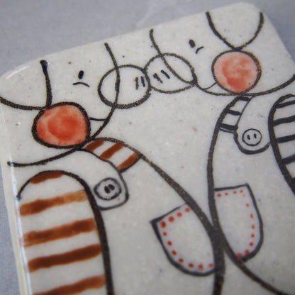 44　 タイル1 ぶたぶた | 黒木杏子