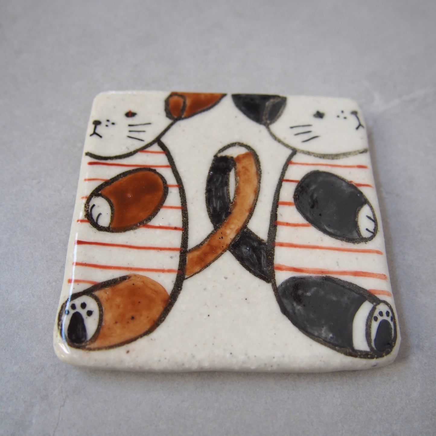 45　 タイル2 猫猫 | 黒木杏子