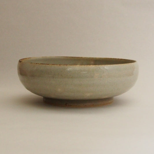 平丸鉢　粉引
