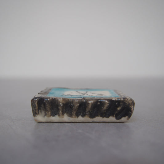 53　 小物･切手画2 ふたり | 黒木杏子