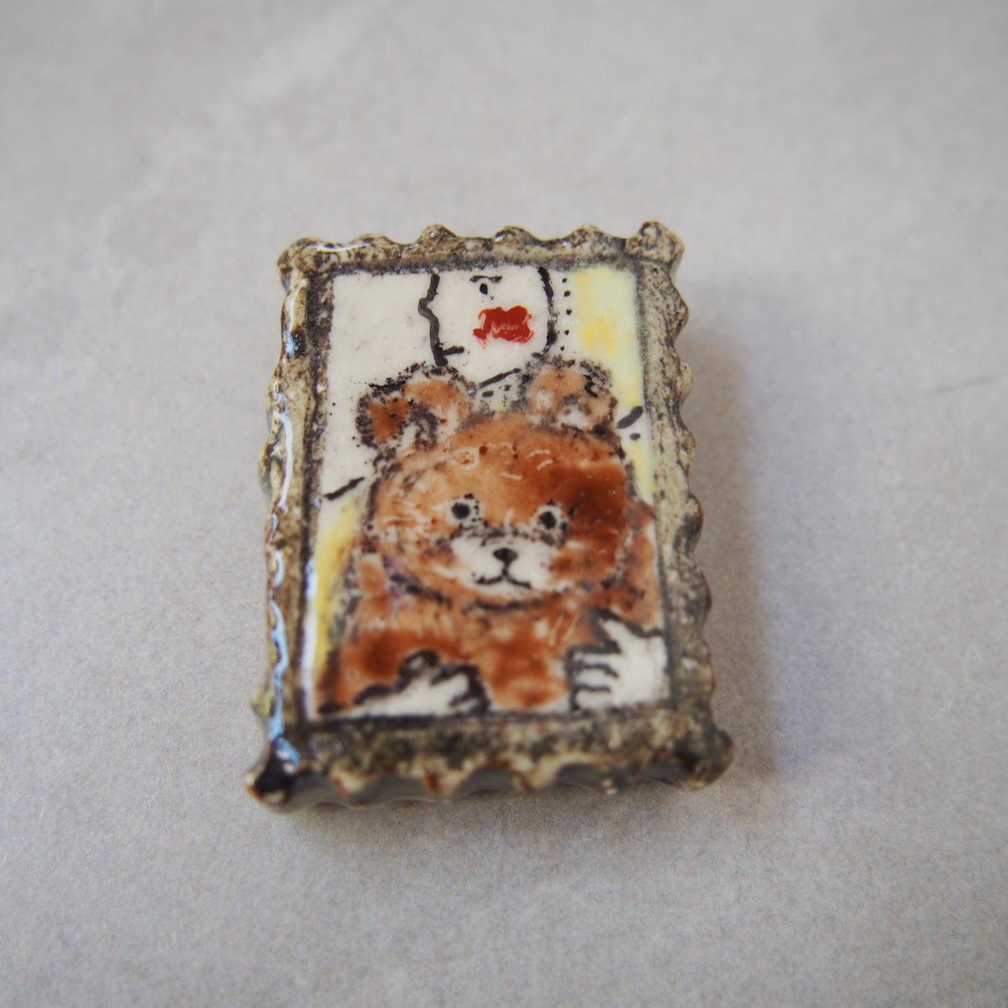 55　 小物･切手画4 クマと | 黒木杏子