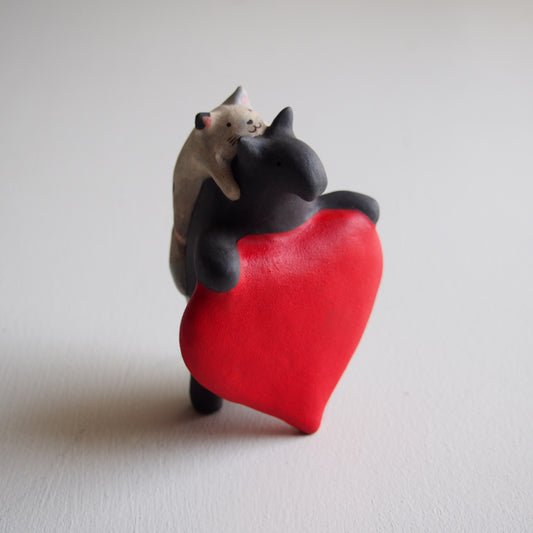 1 癒しを招く ハートバクとネコさん | 岩下 宗晶