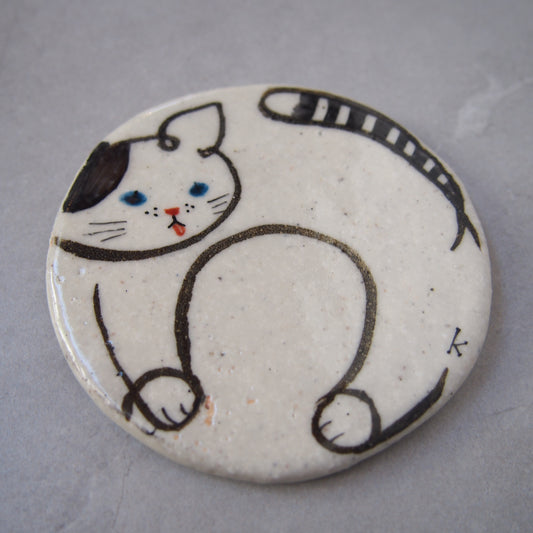 47　 タイル4･丸 黒猫 | 黒木杏子