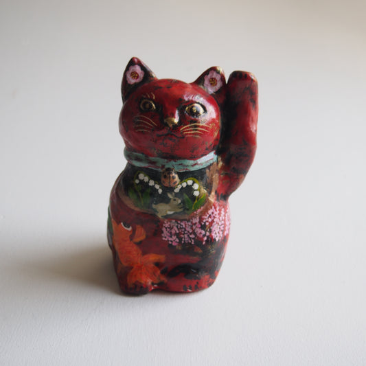 1 まねき猫 （赤） | かつらこ