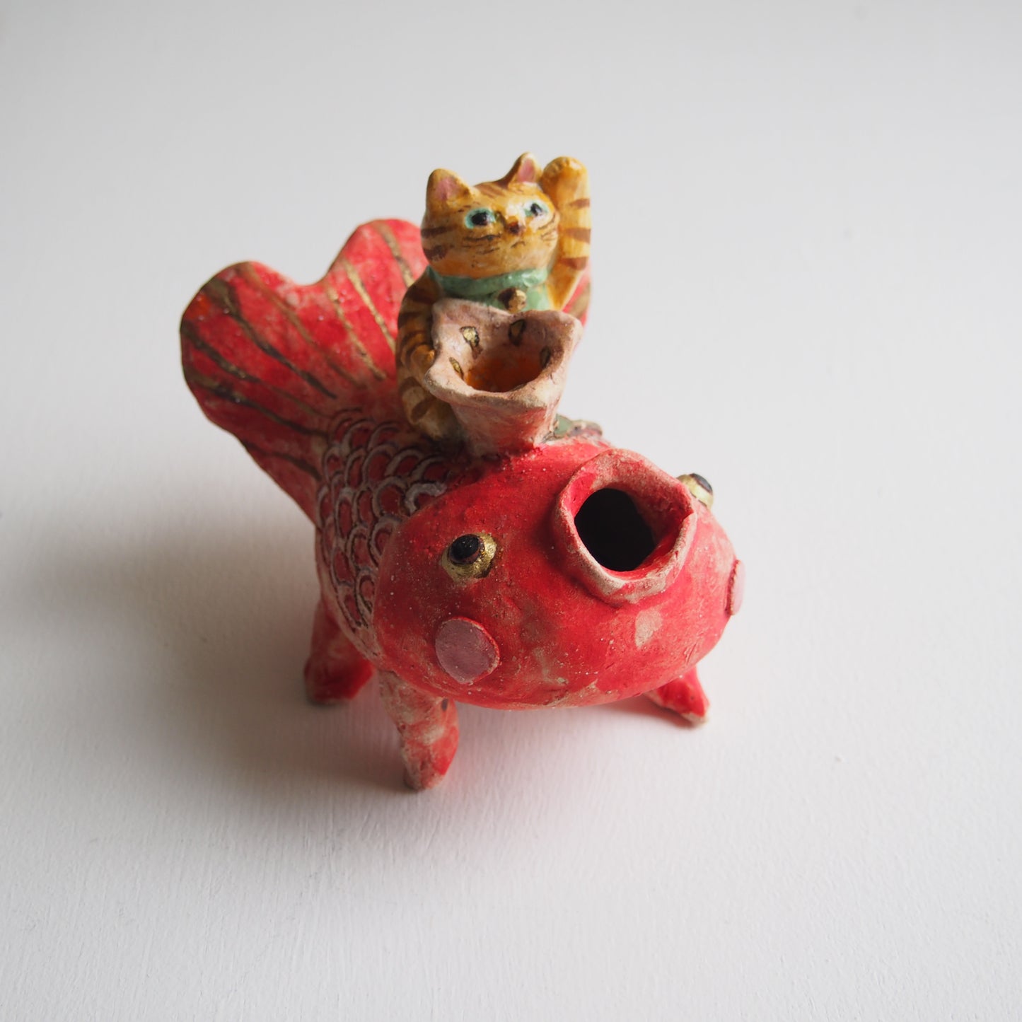 5 ニャンタッテ花瓶 | かつらこ