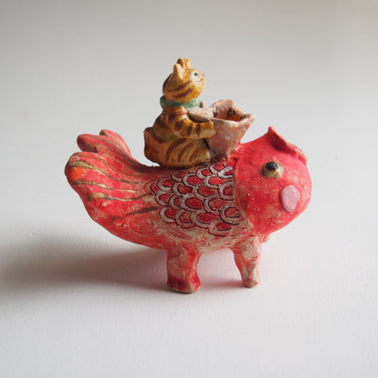 5 ニャンタッテ花瓶 | かつらこ