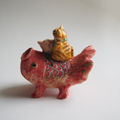 5 ニャンタッテ花瓶 | かつらこ