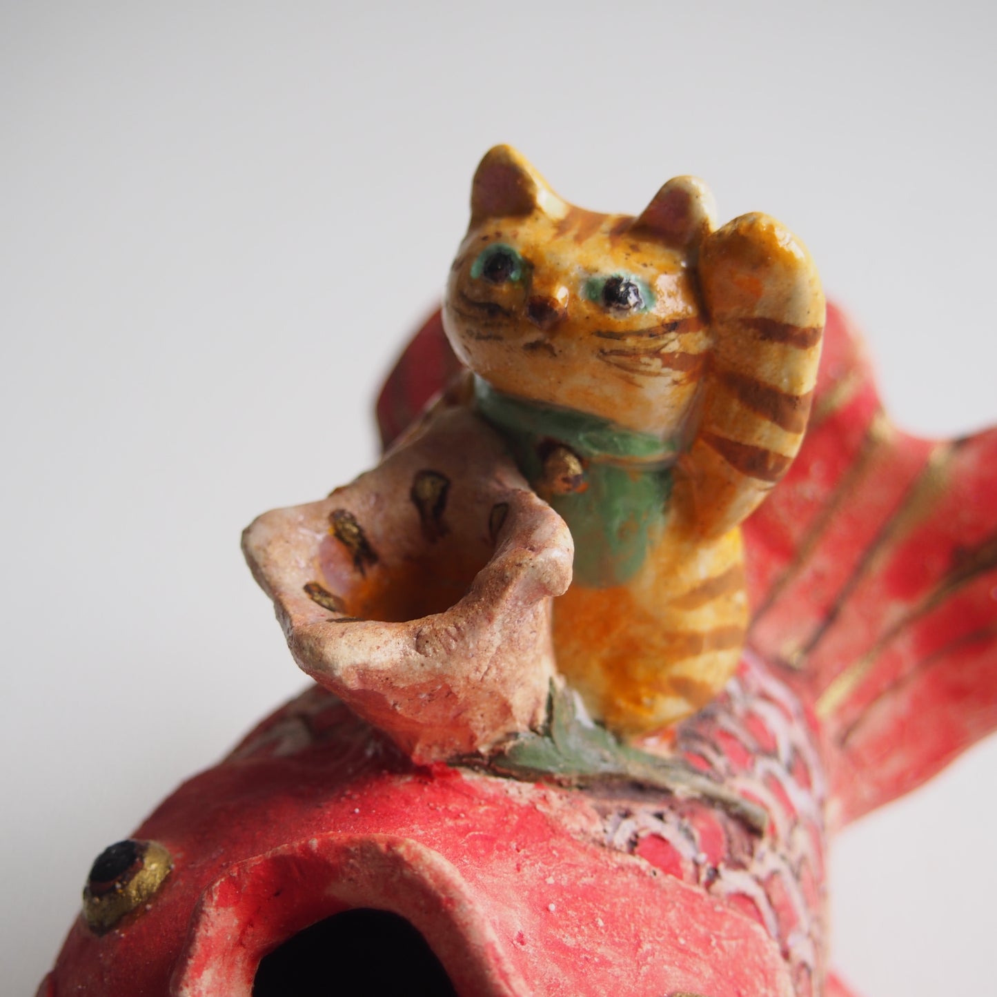 5 ニャンタッテ花瓶 | かつらこ