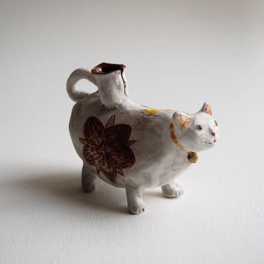 8 丸猫一輪挿し | かつらこ