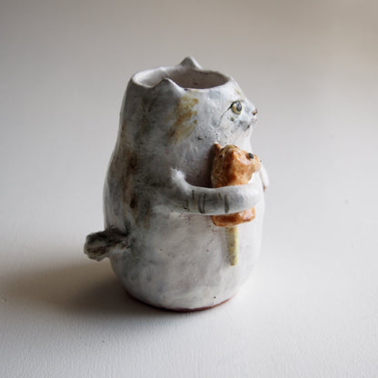 1 ねこ花入れ（大）馬 | 松浦 唱子