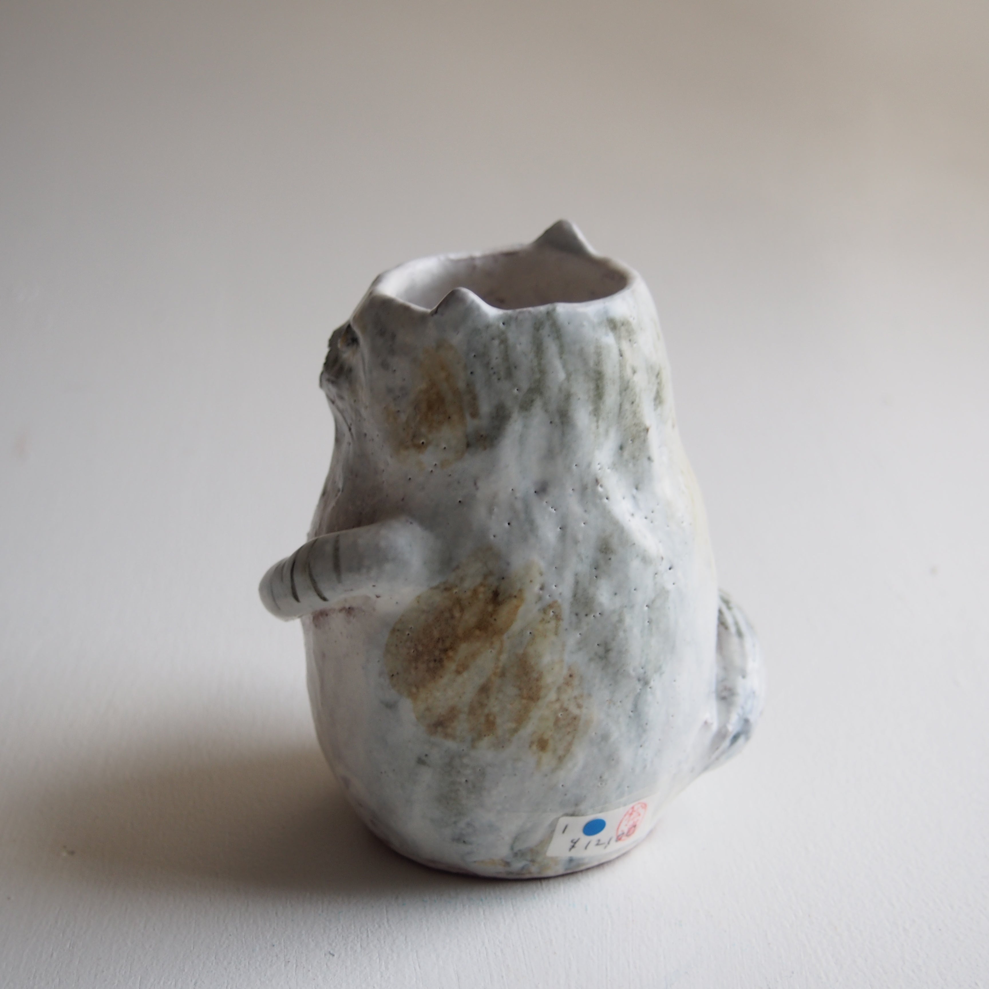 松浦 唱子】1 ねこ花入れ（大）馬 | 益子のギャラリー もえぎ – moegi