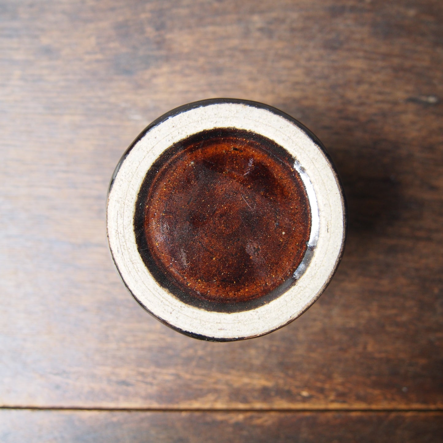 54 カトラリースタンドM（櫛目飴釉） | 加藤舞