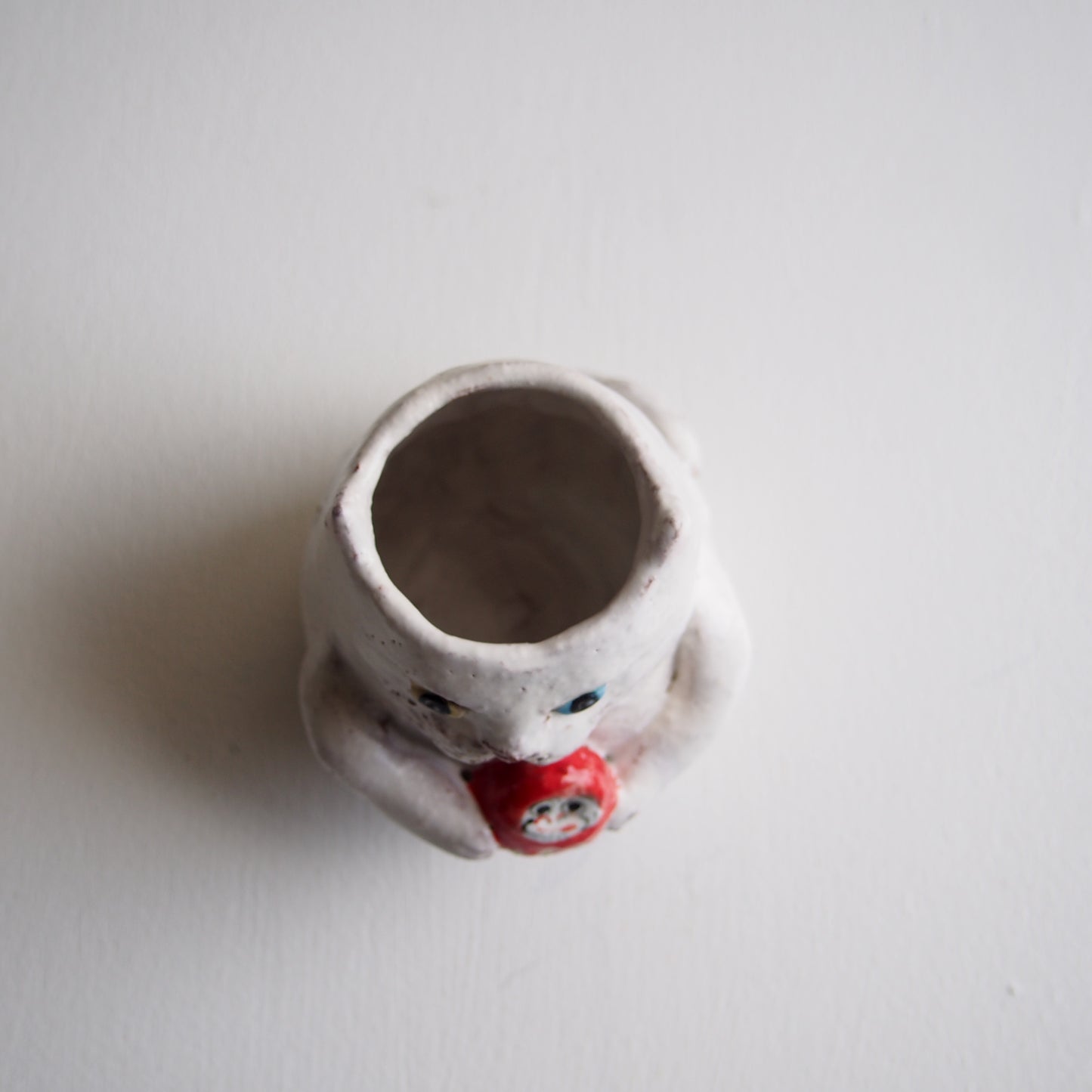 2 ねこ花入れ（中）縁起物 | 松浦 唱子