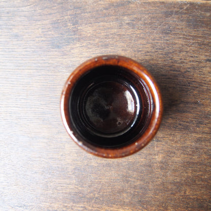 57 カトラリースタンドS（櫛目飴釉） | 加藤舞