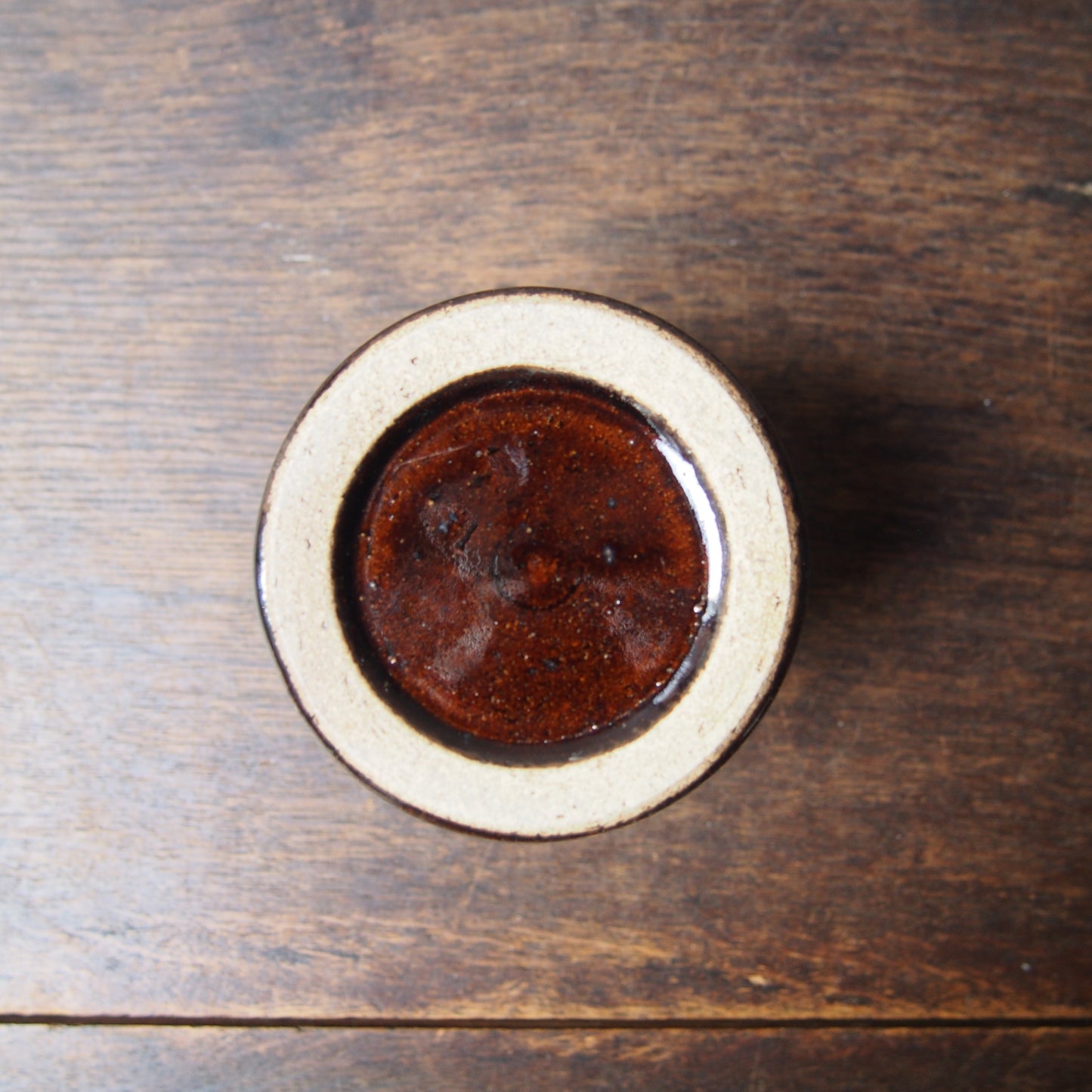 57 カトラリースタンドS（櫛目飴釉） | 加藤舞