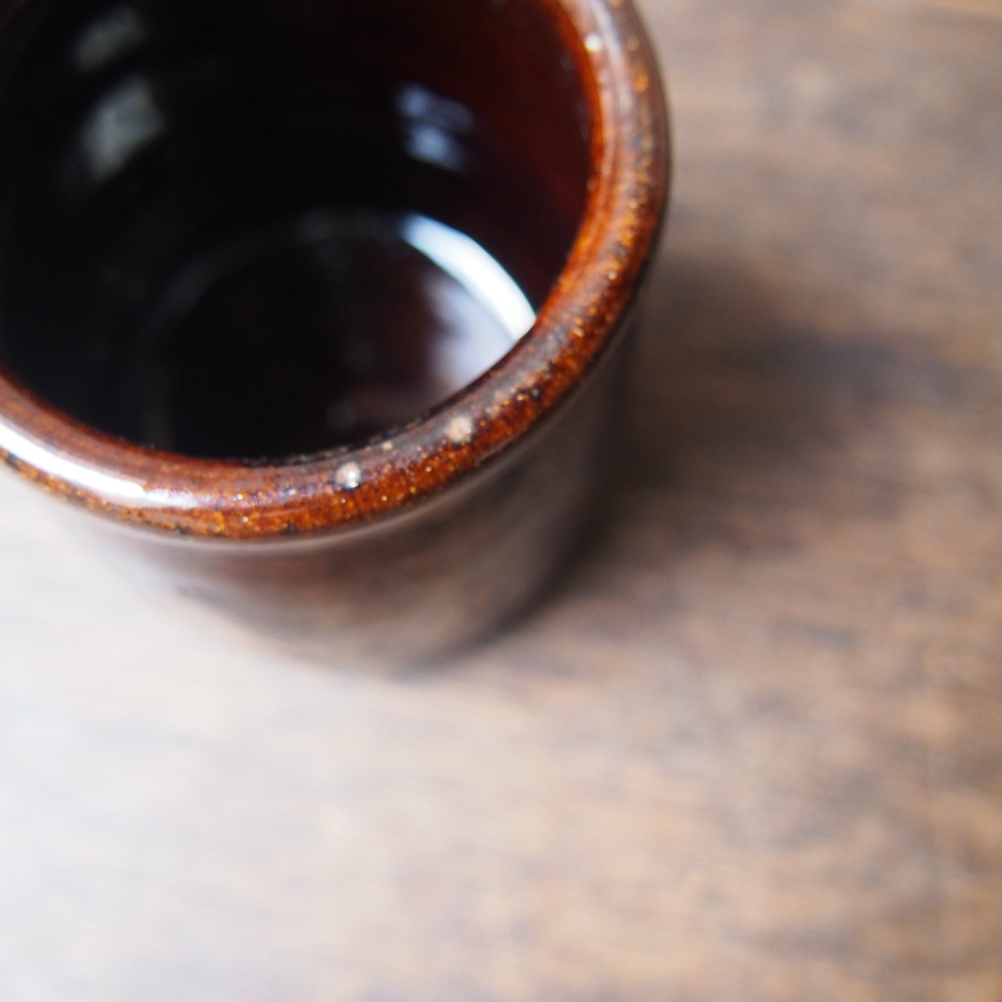 57 カトラリースタンドS（櫛目飴釉） | 加藤舞