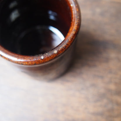 57 カトラリースタンドS（櫛目飴釉） | 加藤舞