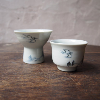 59 盃（磁器染付） | 加藤舞