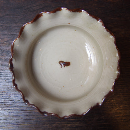 61 波小皿３寸（磁器鉄絵） | 加藤舞