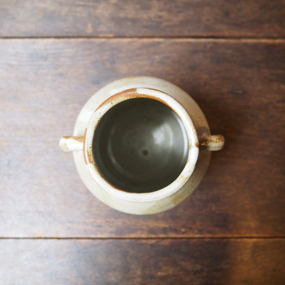 64 花器（櫛目白釉） | 加藤舞