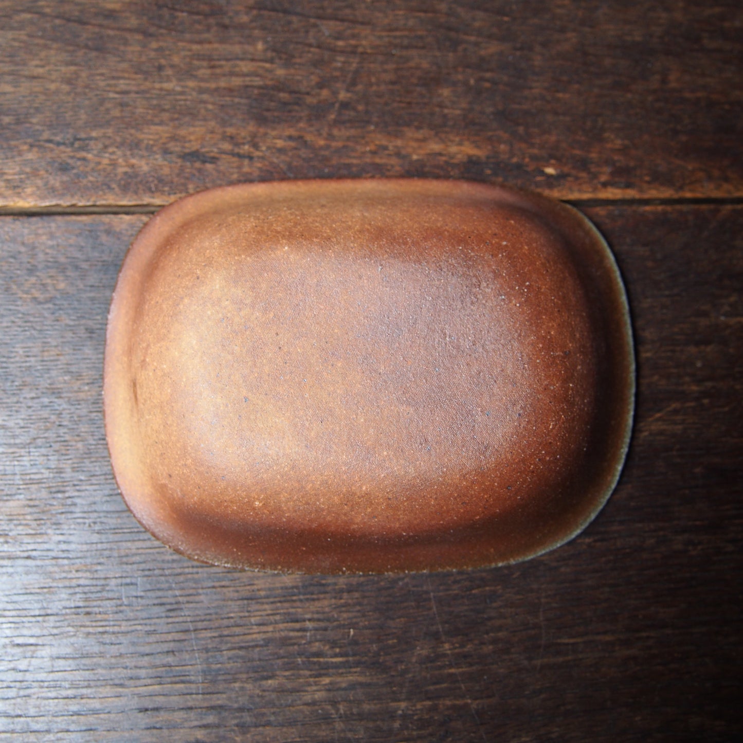 69-1 スリップウェアパイ皿型（薪窯） | 加藤舞