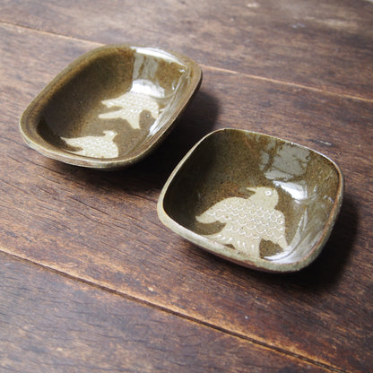 70-2 スリップウェア小鉢（薪窯） | 加藤舞