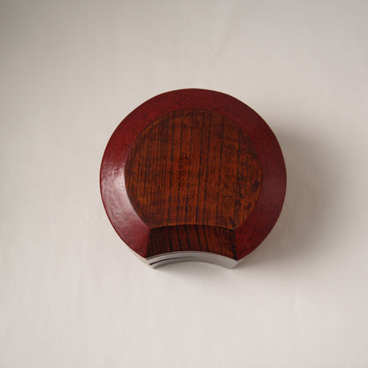 98　欅塗分け半月重箱 | 原清